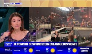 Une malentendante raconte comment elle a vécu le concert de Bruce Springsteen, traduit en langue des signes