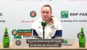 Roland-Garros - Rybakina : "Je peux bien jouer sur terre"