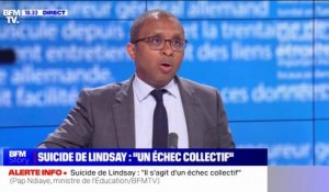 Suicide de Lindsay: "Je suis le dossier personnellement", affirme Pap Ndiaye, ministre de l'Éducation nationale et de la Jeunesse