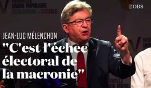 Jean-Luc Mélenchon qualifie de "déroute totale" les résultats du camp Macron aux législatives