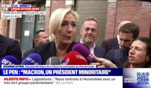 Marine Le Pen: "Nous demanderons une vice-présidence de l'Assemblée nationale et la présidence de la Commission des finances"