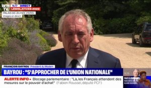 François Bayrou: "J'ai dit au président qu'il faut s'approcher de l'union nationale"