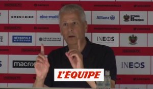 Favre : « D'ici deux ans, on doit régulièrement finir dans les trois premiers » - Foot - L1 - Nice