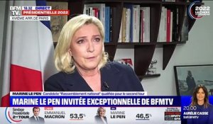 Marine Le Pen sur l'exfiltration d'une militante écologiste: "Ce sont les policiers de Monsieur Darmanin, il faut s'adresser à lui"