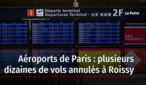 Aéroports de Paris : plusieurs dizaines de vols annulés à Roissy