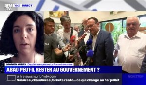 Plainte pour tentative de viol déposée contre Damien Abad: "Il aurait dû démissionner de son poste", affirme l’eurodéputée LFI Manon Aubry