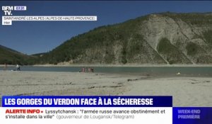Sècheresse: les gorges du Verdon sont à sec, certaines activités interdites