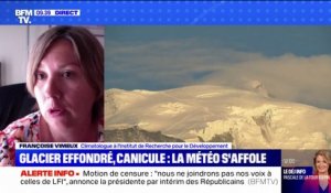 Effondrement d'un glacier en Italie: la climatologue Françoise Vimeux explique comment la hausse de températures est venue "faciliter le détachement"