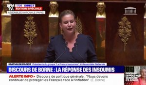 Mathilde Panot à Élisabeth Borne: "Un vote de confiance s'imposait, mais vous avez choisi la fuite"