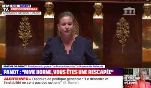 Mathilde Panot: "Mme Borne, vous êtes une rescapée"