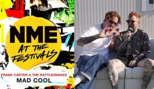 Frank Carter & The Rattlesnakes at Mad Cool 2022 on James Hetfield's sweets & their card game Halves