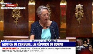 Motion de censure: le discours d'Elisabeth Borne à l'Assemblée en intégralité