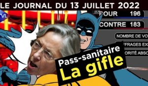 Pass-sanitaire : la première déculottée de Macron - JT du mercredi 13 juillet 2022
