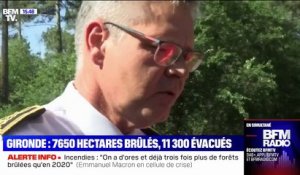 Incendies en Gironde: 7650 hectares brûlés, 11.300 personnes évacuées