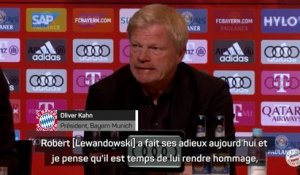 Bayern Munich - Kahn confirme le départ de Lewandowski et lui rend hommage