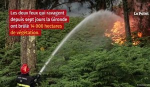 Gironde : 14 000 hectares ravagés, le feu atteint l’océan
