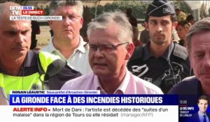 Incendies en Gironde: le sous-préfet rappelle qu'il n'y a pas de victime