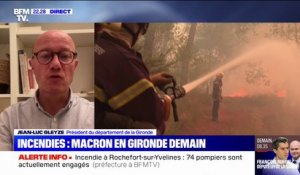 Emmanuel Macron en Gironde demain: les demandes du président du département pour venir à bout des incendies