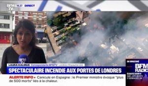 Un spectaculaire incendie aux portes de Londres, le feu est "désormais maîtrisé" selon les pompiers