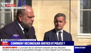 Éric Dupond-Moretti: "La police et la justice sont dans la même barque républicaine"