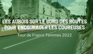 Les Aubois sur le bord des routes pour encourager les coureuses