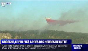 Incendie en Ardèche: le feu maîtrisé après des heures de lutte