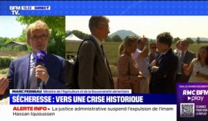 Marc Fesneau sur la sécheresse: "L'urgence absolue est d'assurer aux éleveurs la capacité à pouvoir continuer leur activité"