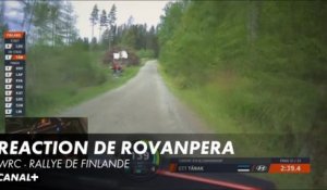Réaction de Kalle Rovanpera - Rallye de Finlande
