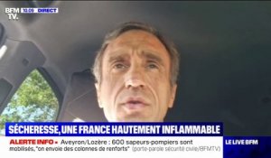 Le président du SDIS Aveyron affirme que le feu n'est "pas encore maîtrisé", malgré "une forte mobilisation"