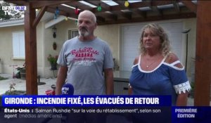 Après avoir été évacués à cause de l'incendie en Gironde, ces habitants retrouvent leur maison