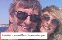 Karin Viard et son mari Manuel en vacances : c'est l'amour fou, ils voient "la vie en rose"