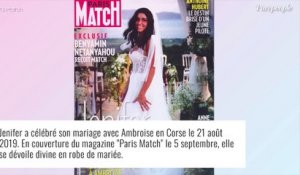 Jenifer mariée à Ambroise Fieschi : robe en dentelle et transparente, une union féérique en Corse