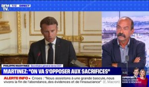 Philippe Martinez sur "les sacrifices" évoqués par Emmanuel Macron en Conseil des ministres: "Je trouve que c'est très déplacé"