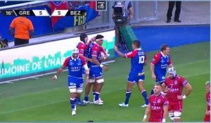 PRO D2 - Résumé FC Grenoble Rugby-AS Béziers Hérault: 19-15 - J01 - Saison 2022/2023