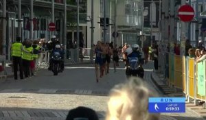 Le final du sprint de Bergen - Triathlon - CM (F)