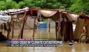 Les inondations provoquées par les pluies de mousson débutées en juin ont fait au moins 1.061 morts au Pakistan, selon le dernier bilan publié par l’Autorité nationale de gestion des catastrophes - VIDEO