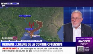 Contre-offensive de Kiev pour reprendre Kherson: "On assiste à la plus grande préparation d'artillerie des Ukrainiens, depuis le début de la guerre", analyse le colonel Michel Goya