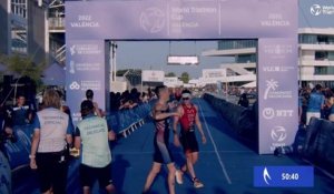 Le final du sprint de Valence - Triathlon - CdM (H)