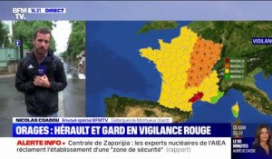 Vigilance orange: des orages stationnaires entre le nord de Montpellier et le nord de Nîmes