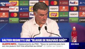 Christophe Galtier sur les déplacements du PSG: "C'était une blague de mauvais goût"