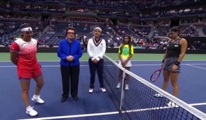 US Open - Un moment de silence en hommage à la Reine Elizabeth II avant la demi-finale Garcia-Jabeur