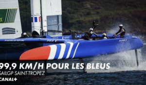 99,9 Km/H le record de vitesse est pour les Bleus - SailGP Saint-Tropez