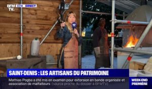 Journées du patrimoine: la basilique de Saint-Denis présente au public les artisans qui vont reconstruire sa flèche
