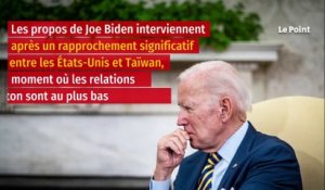 Taïwan : la Chine considère les propos de Biden comme une « grave violation »