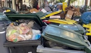 Grève : les poubelles s'accumulent dans les rues de Saint-Étienne