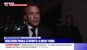 Guerre en Ukraine: au micro de BFMTV, Emmanuel Macron appelle à "éviter qu'il y ait l'Ouest contre le reste du monde"