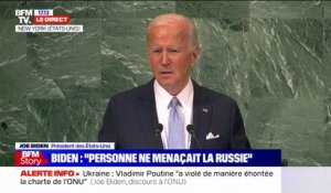 Joe Biden: "Nous serons aux côtés de l'Ukraine, solidaires contre l'agression de la Russie"