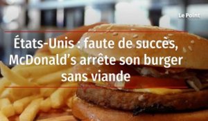 États-Unis : faute de succès, McDonald’s arrête son burger sans viande