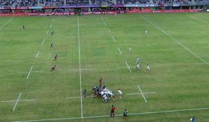 TOP 14 - Essai de Gabriel NGANDEBE 2 (MHR) - Montpellier Hérault Rugby - Section Paloise - Saison 2022:2023