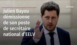 Julien Bayou démissionne de son poste de secrétaire national d’EELV